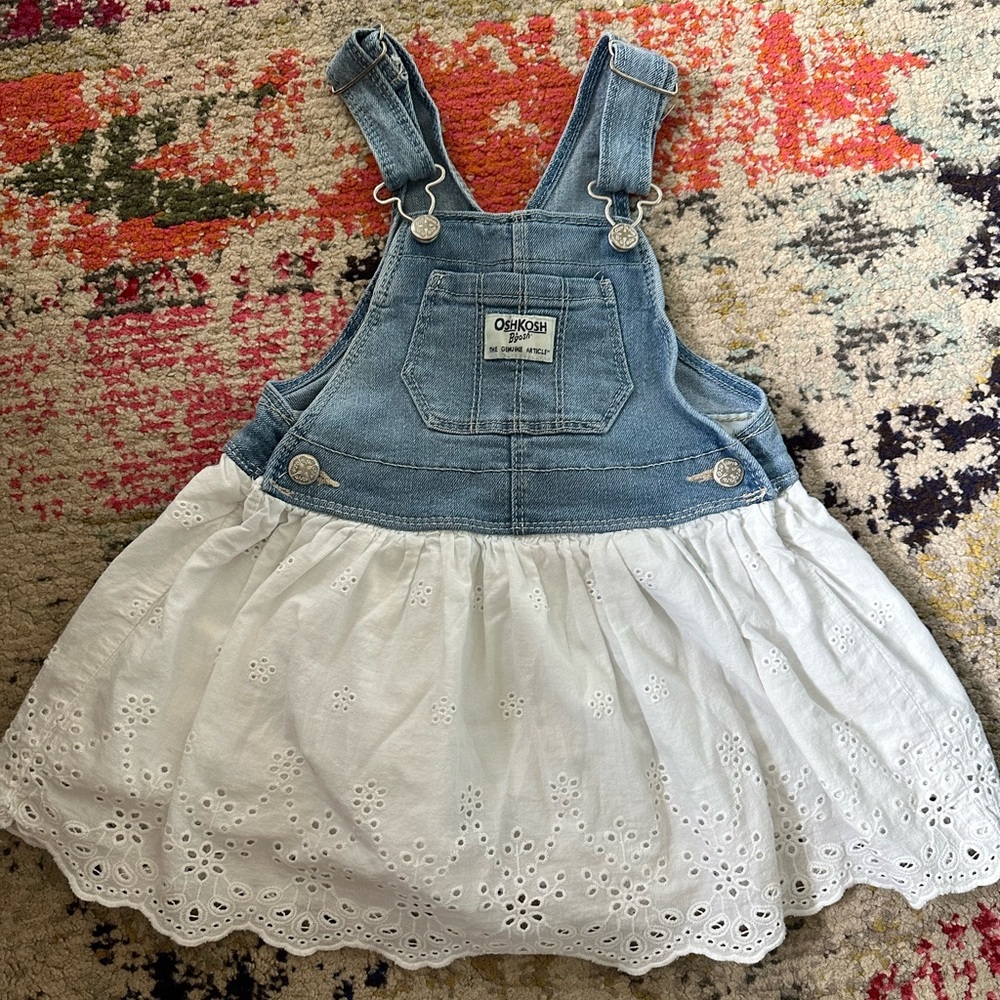 OshKosh B'gosh Blue Denim White Skirt